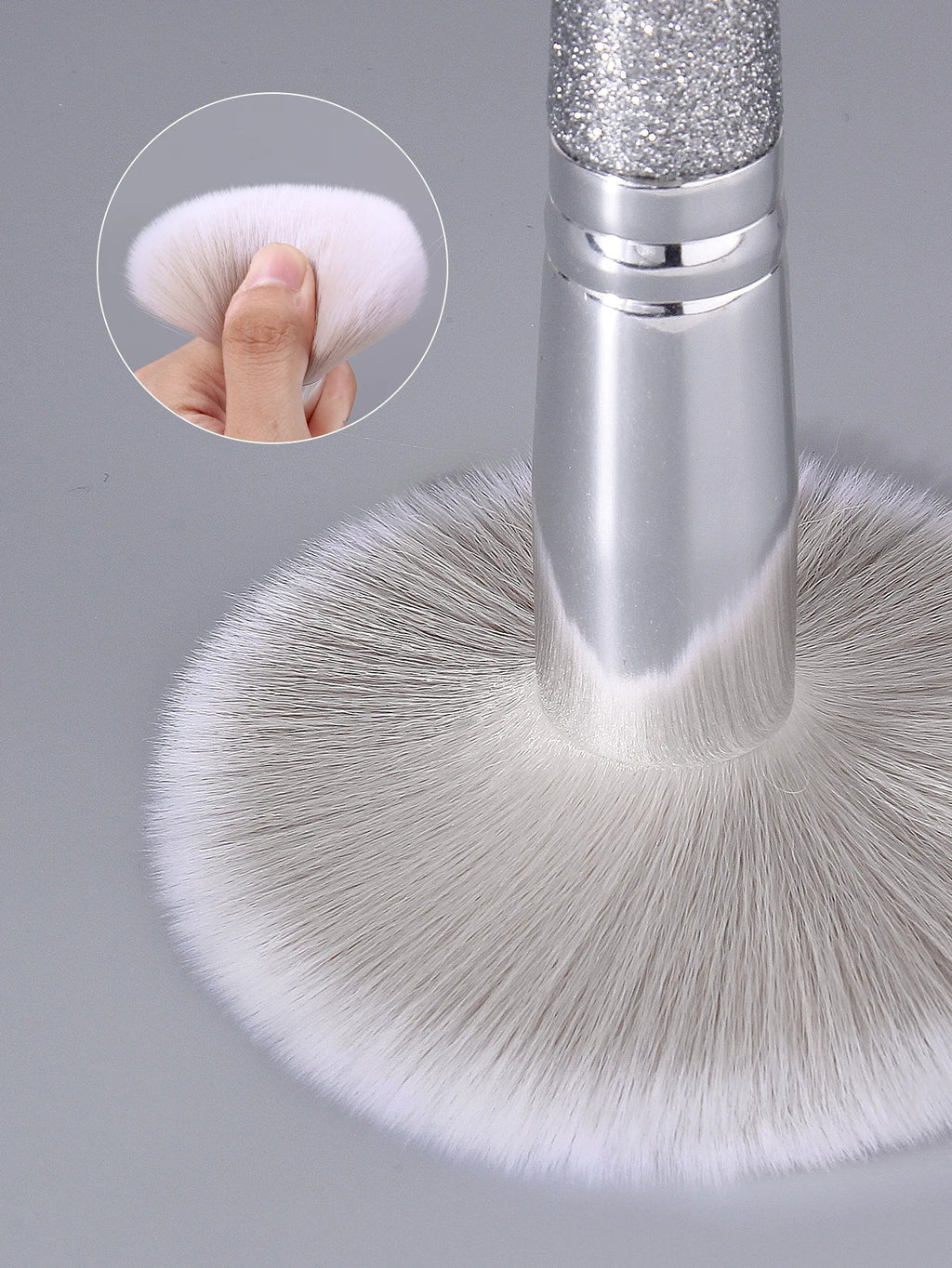 3-Piece Powder Brush & Triangle Powder Puff Set | Face Makeup