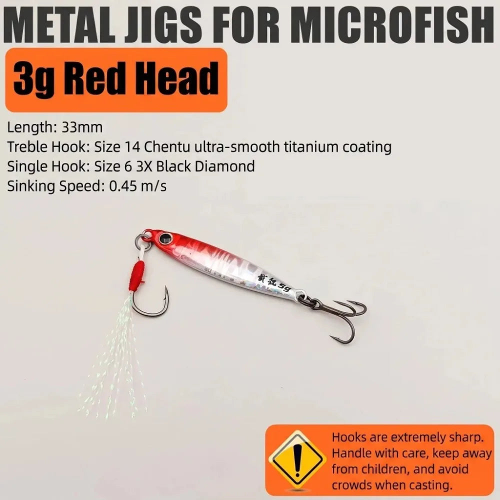 Mini VIB Fishing Lure 3g & 5g Metal Iron Plate Bionic Bait