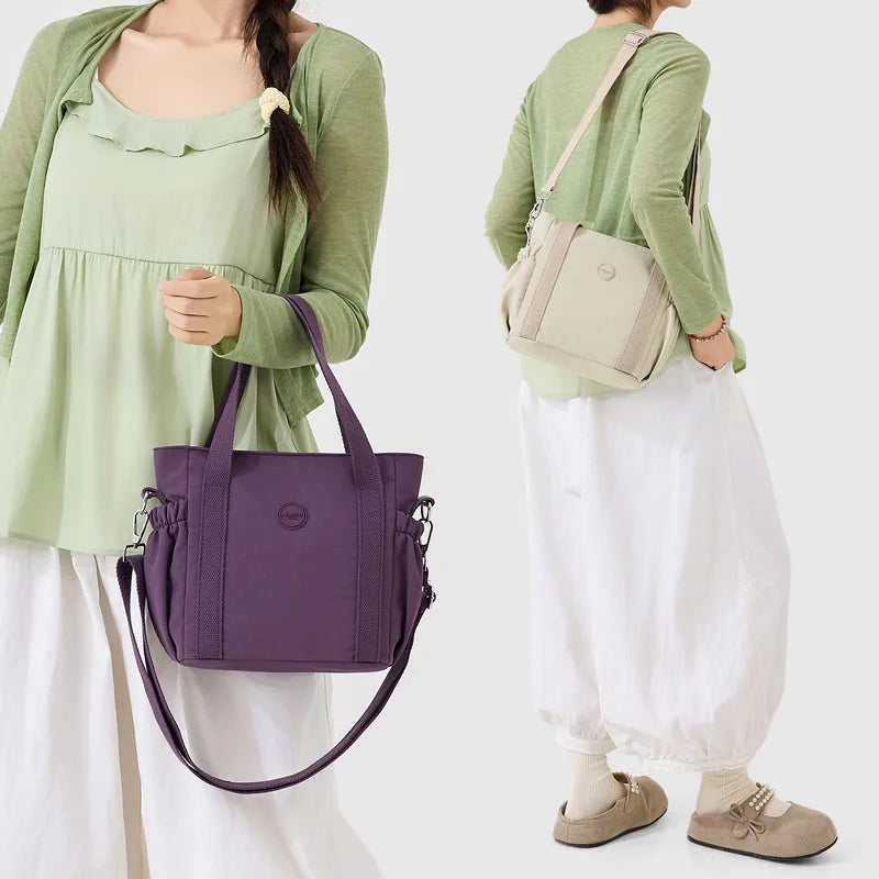 Nixie Large Nylon Tote Bag – Women's Lightweight Crossbody Shoulder