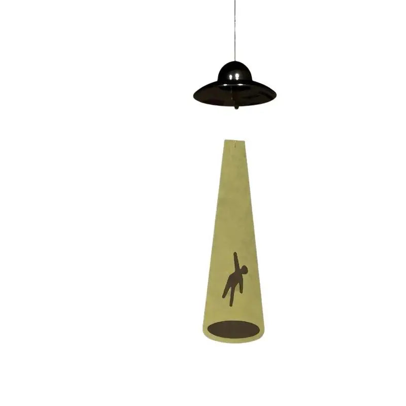 UFO Alien Abduction Wind Chime – Glowing Sci-Fi Decor Gift