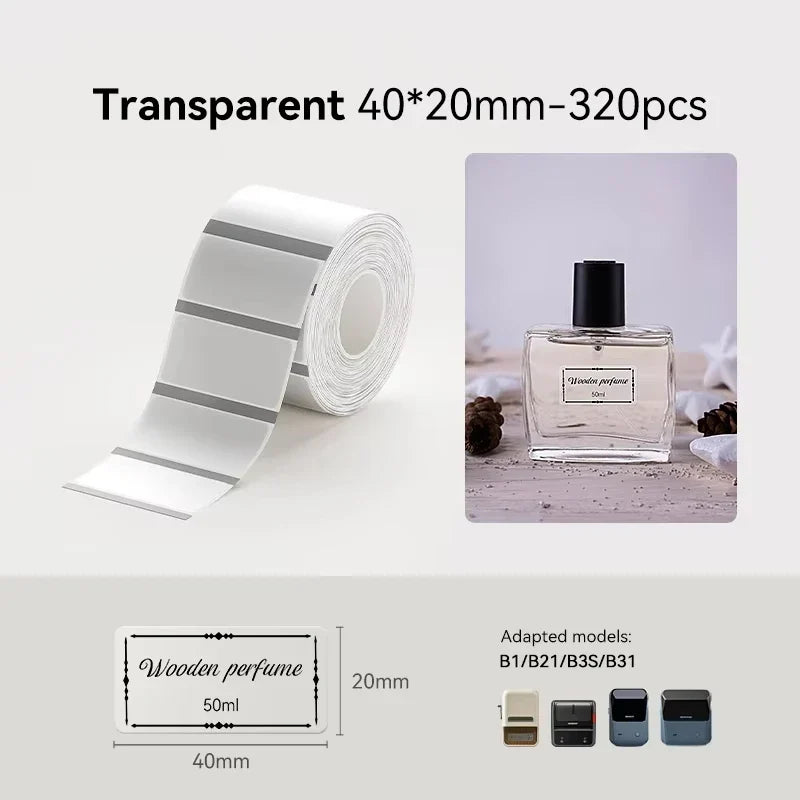 NIIMBOT Thermal Label Paper – Waterproof Self-Adhesive Stickers