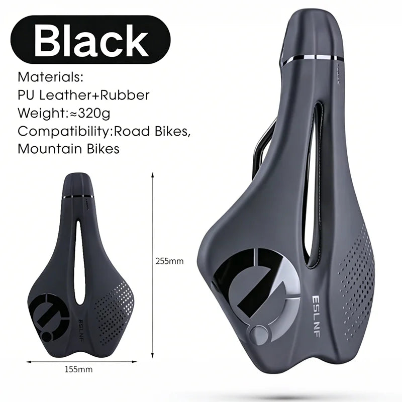 ESLNF Hollow Bike Saddle – Breathable MTB & Road Seat Cushion