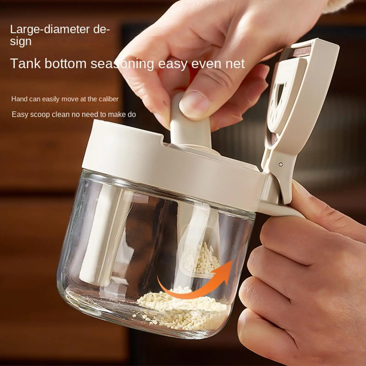 Leak-Proof Seasoning Jar with Spoon & Lid | 380ml Kitchen