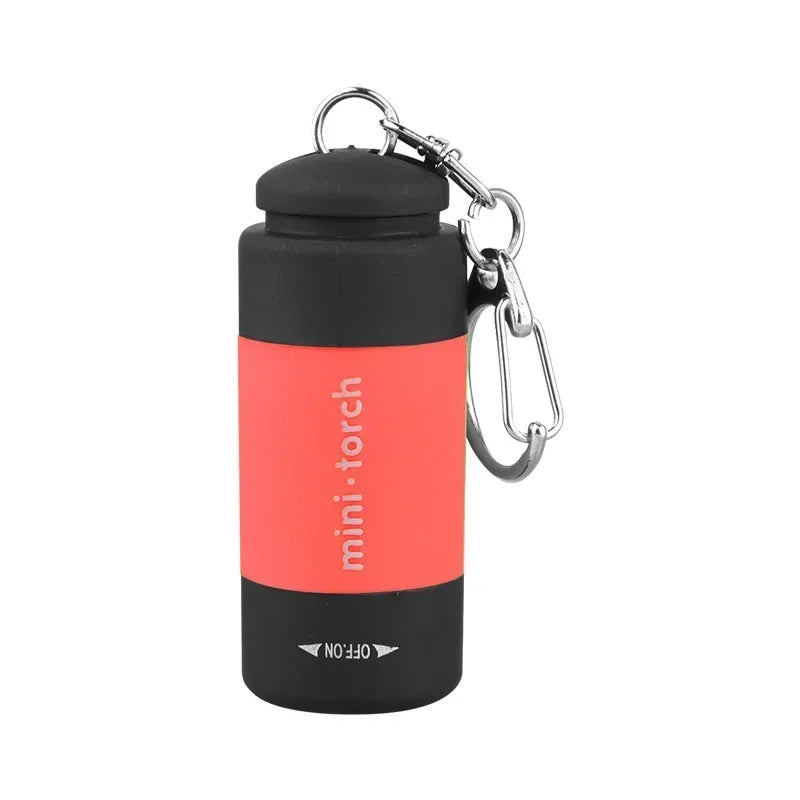 USB Rechargeable LED Keychain Flashlight – Waterproof Pocket Torch