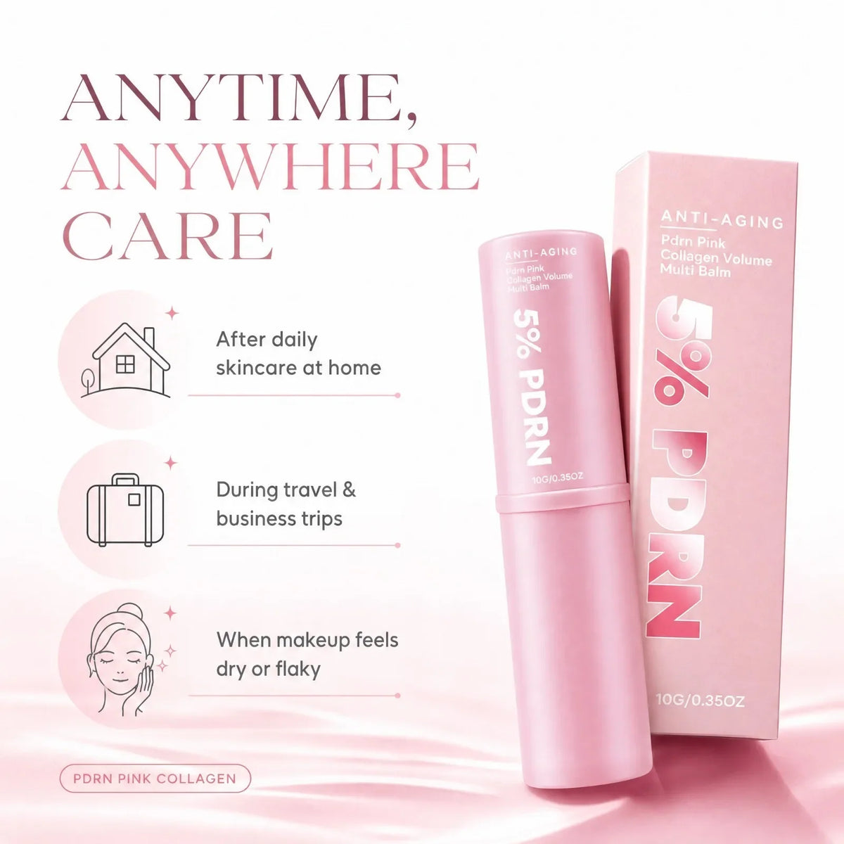 PDRN Pink Collagen Multi Balm – Face, Lip & Neck Moisturizer