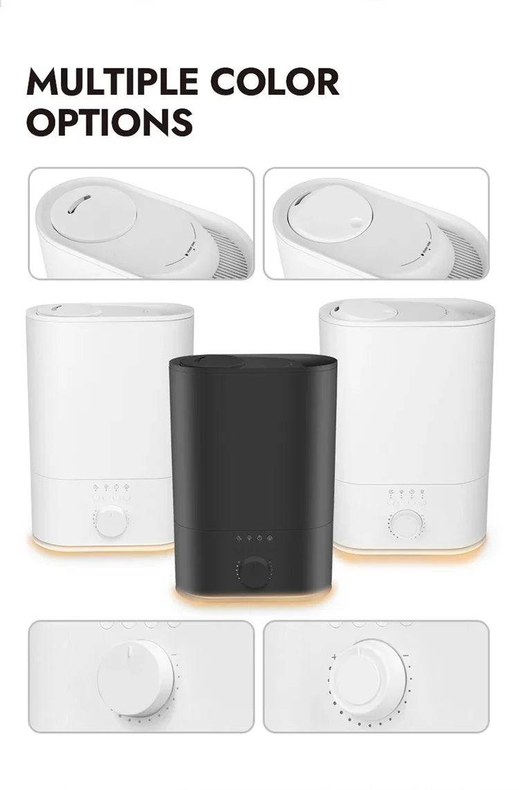 DUTRIEUX 6L Top-Fill Ultrasonic Humidifier & Night Light Diffuser