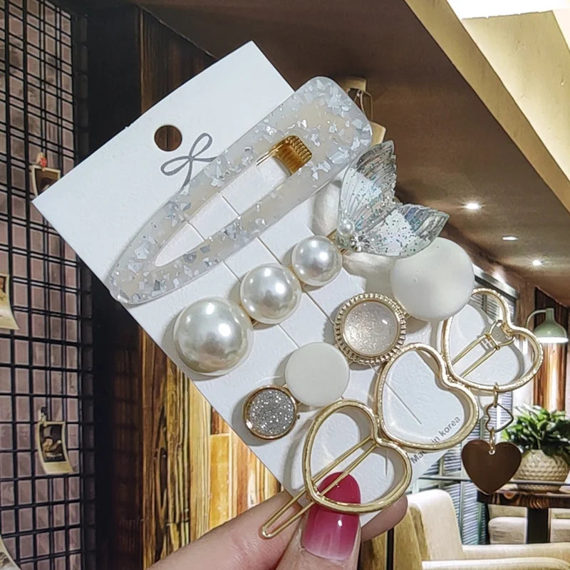 Pearl Rhinestone Hair Clip for Women – Flower Barrette