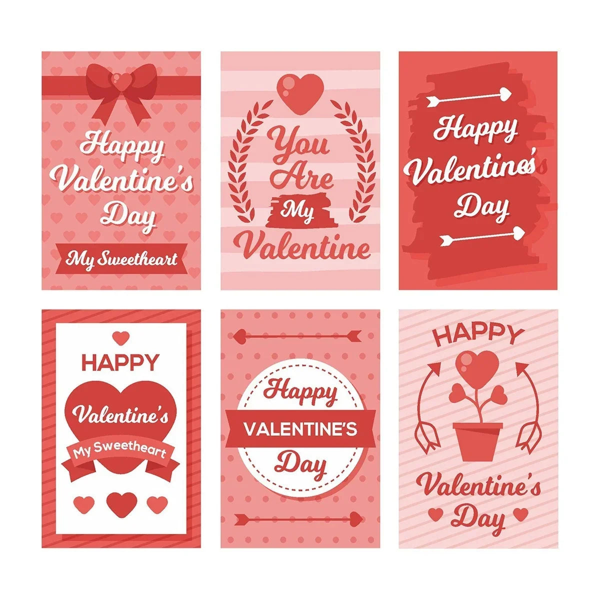 Red Kraft Paper Love Cards – Wedding & Valentine's Greeting