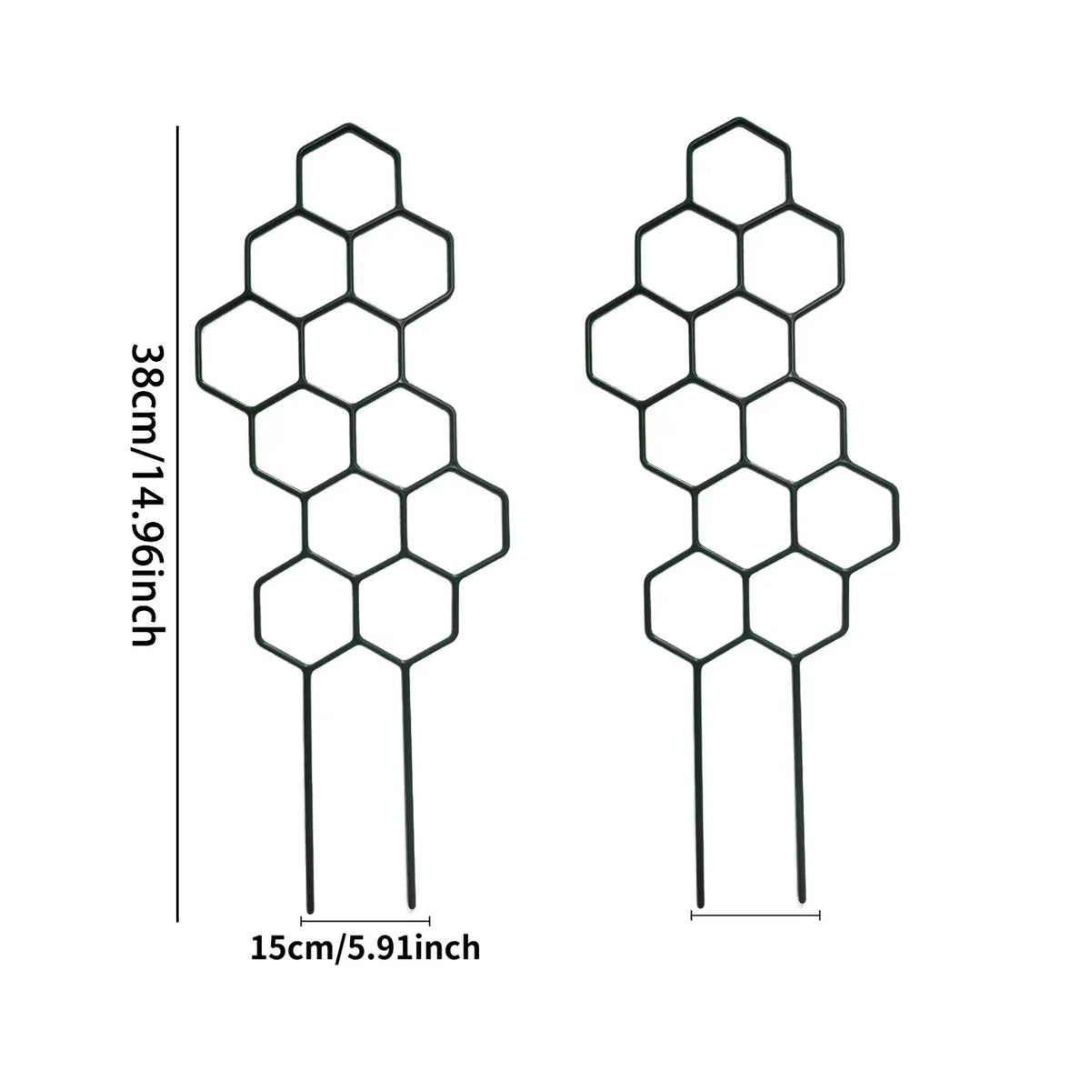 2pcs Honeycomb Grid Plant Support Climbing Frame for Flower Pots