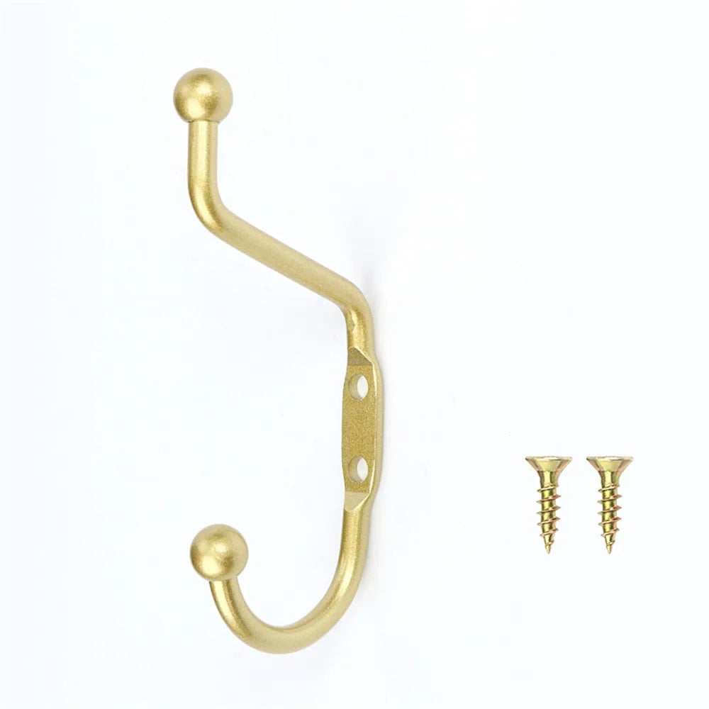 Vintage Zinc Alloy Wall Hooks Set – Coat, Towel & Key Hanger