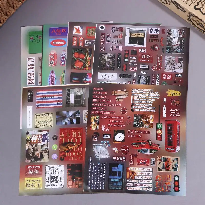 Retro Hong Kong PVC Stickers – Y2K Dreamcore Weirdcore 6/12/18