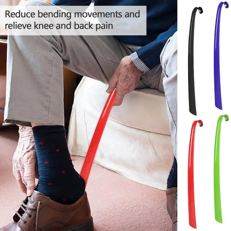 Long Flexible Shoe Horn 16.7" | Comfort Grip for All Ages