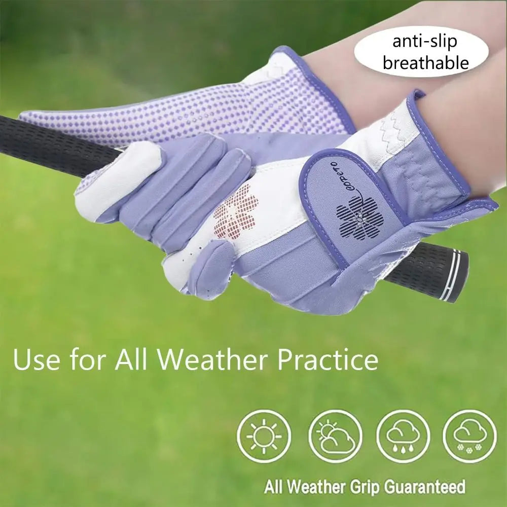 Women's Anti-Slip Golf Gloves – Enhanced Grip & Breathable PU