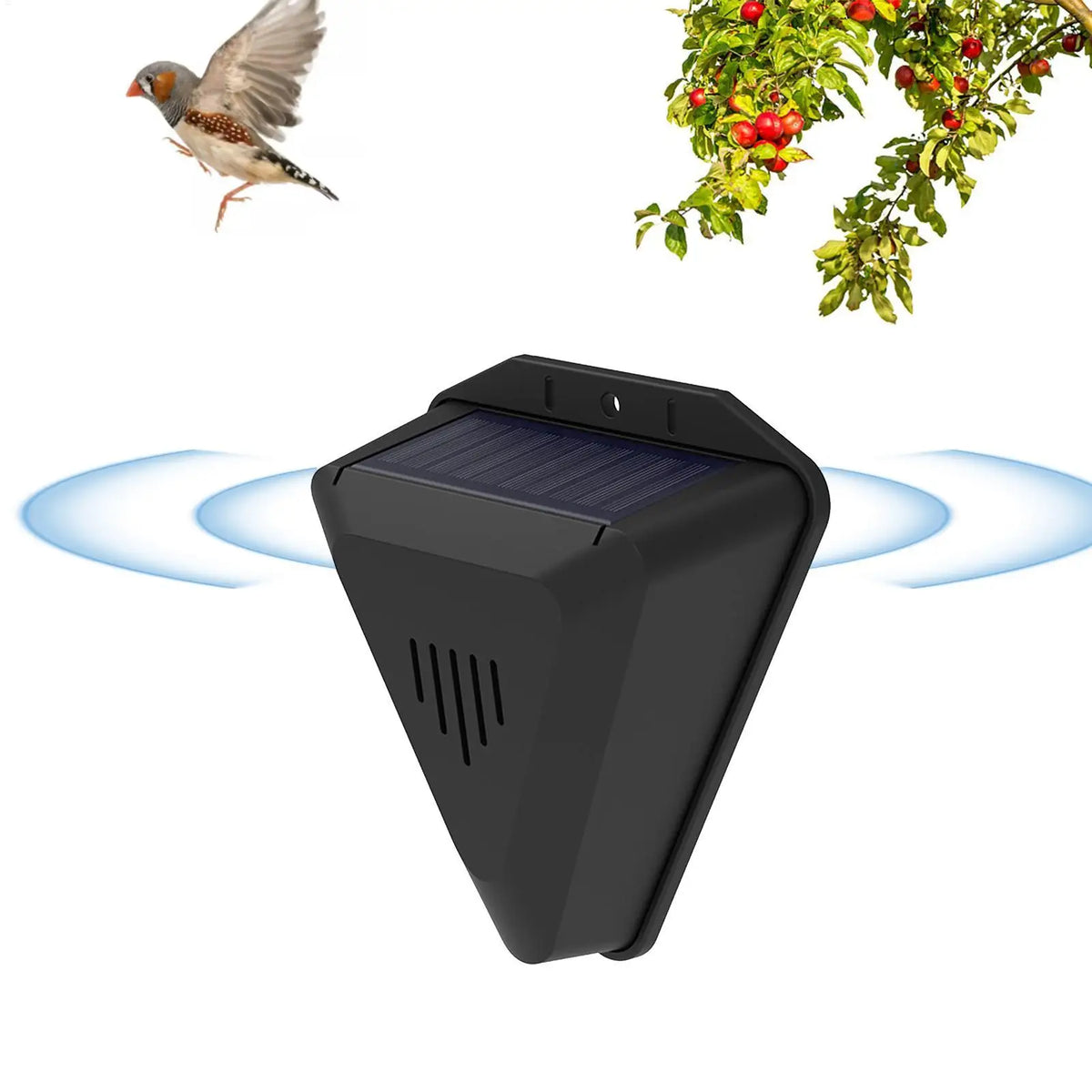 Solar Bird & Animal Repeller – 13 Sounds, Waterproof Outdoor