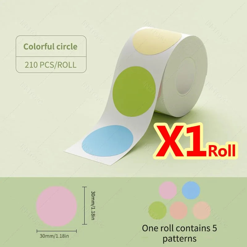 NiiMBOT Thermal Label Paper – Waterproof Self-Adhesive Stickers