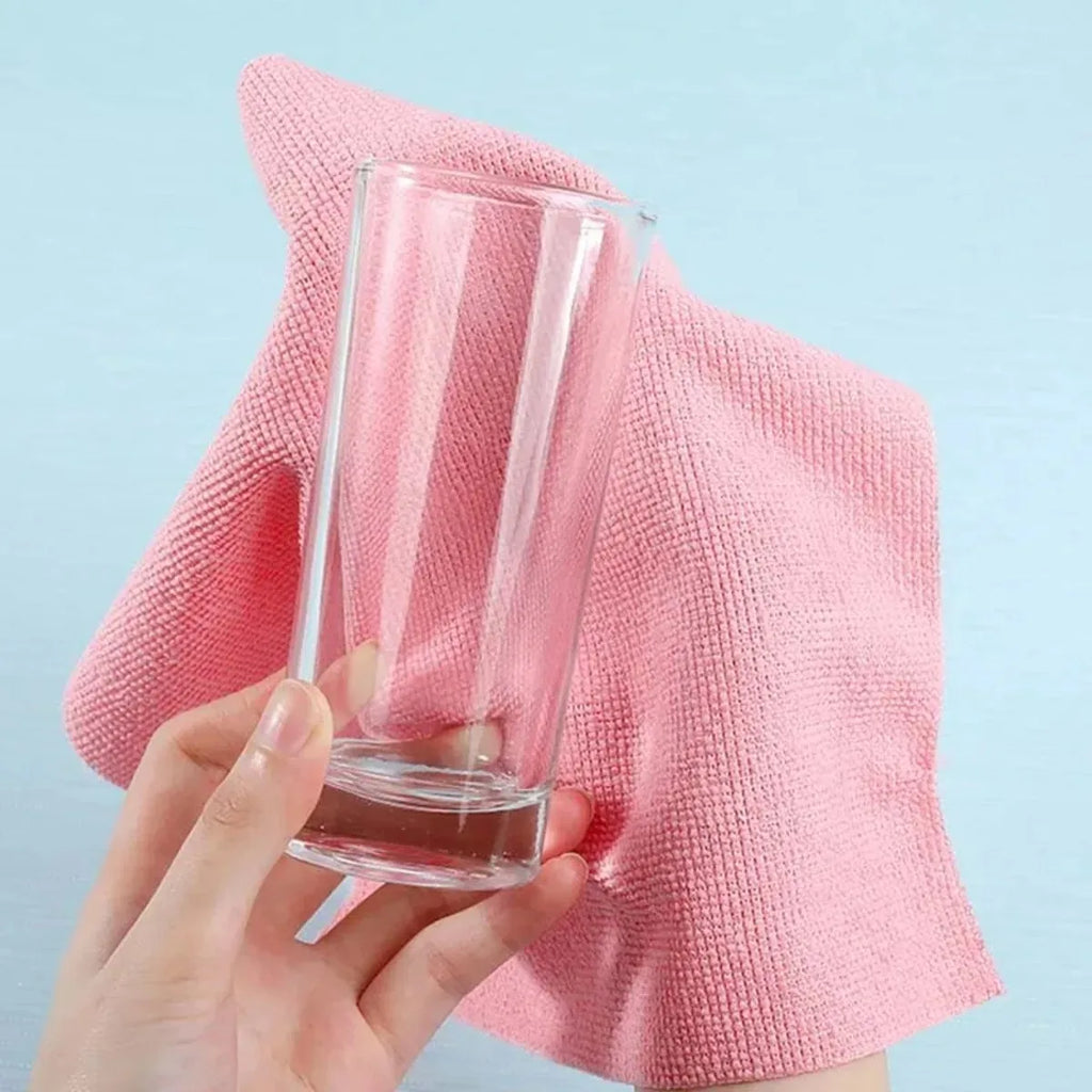 Reusable Microfiber Kitchen Towels Roll – 20 Washable Wipes