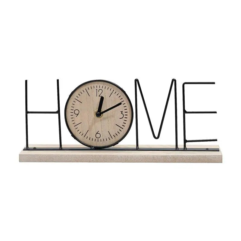 Nordic Wooden Table Clock – Minimalist Home Décor Piece