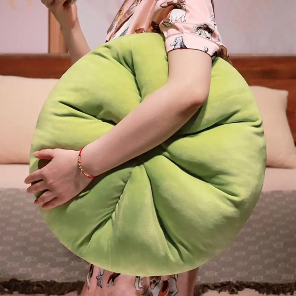 Steamed Bun Throw Pillow – Soft Velvet Cushion 45cm | PP Cotton