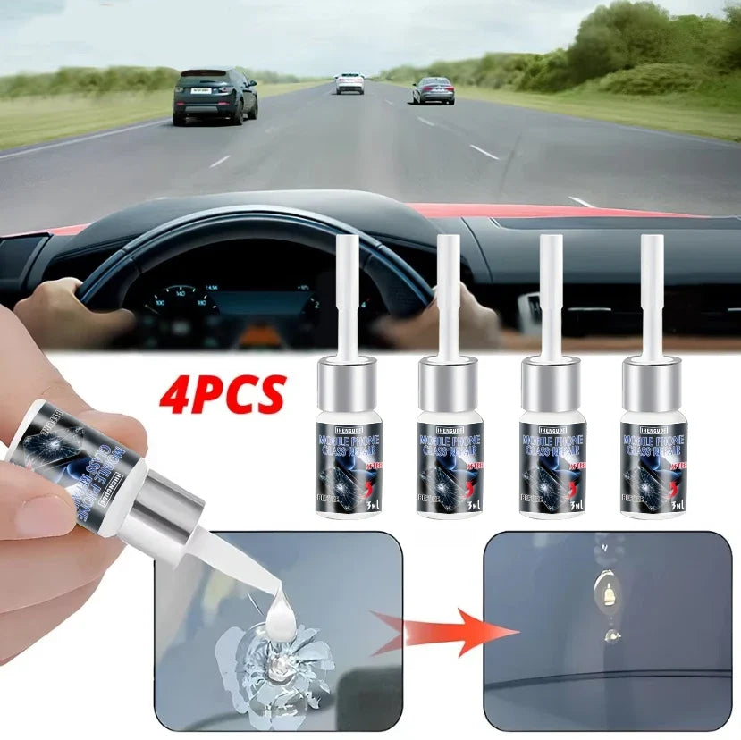 Car Windshield Crack Repair Kit – DIY Auto Glass Restore Tool