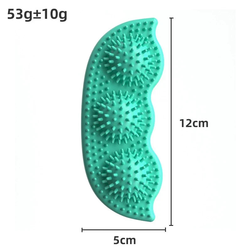 TPR Dog Chew Toy – Pea Shape Bite-Resistant Interactive Ball