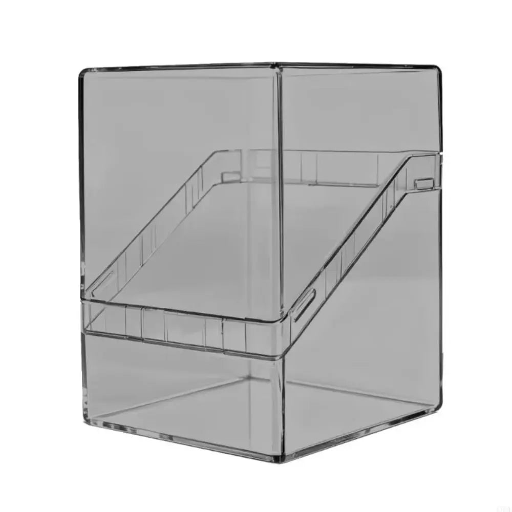 Acrylic TCG Card Storage Box – 100 Cards, Stackable & Clear