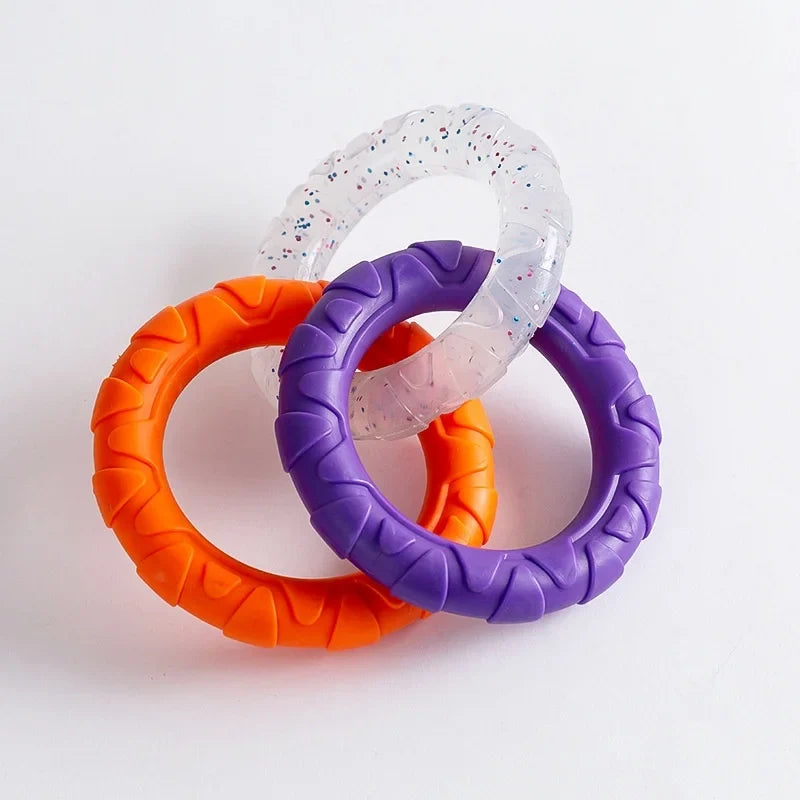 TPR Loop Ring Dog Chew Toy for Aggressive Chewers & Puppies