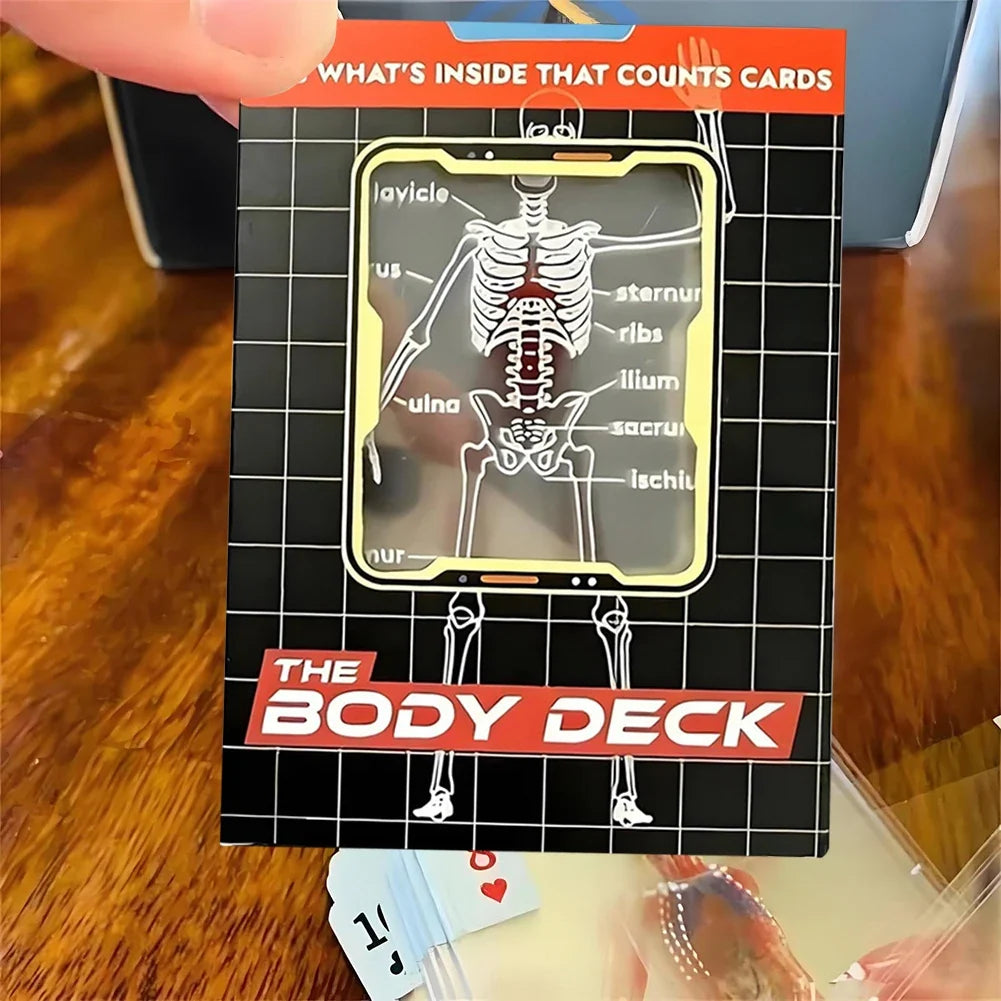 Human Anatomy Transparent Playing Cards – 3D Body Deck