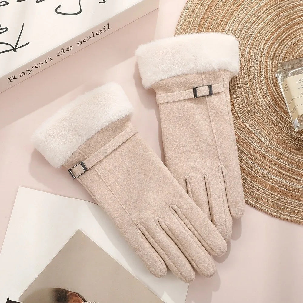 Women's Windproof Touchscreen Winter Gloves – Full Finger Warm