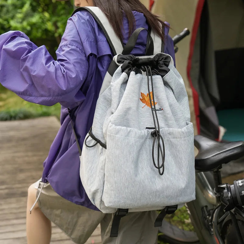 Korean Badminton Racket Drawstring Backpack | Large Capacity