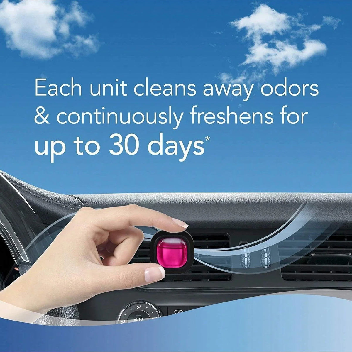 Car Vent Clip Air Freshener with Essential Oil – Up to 30 Days