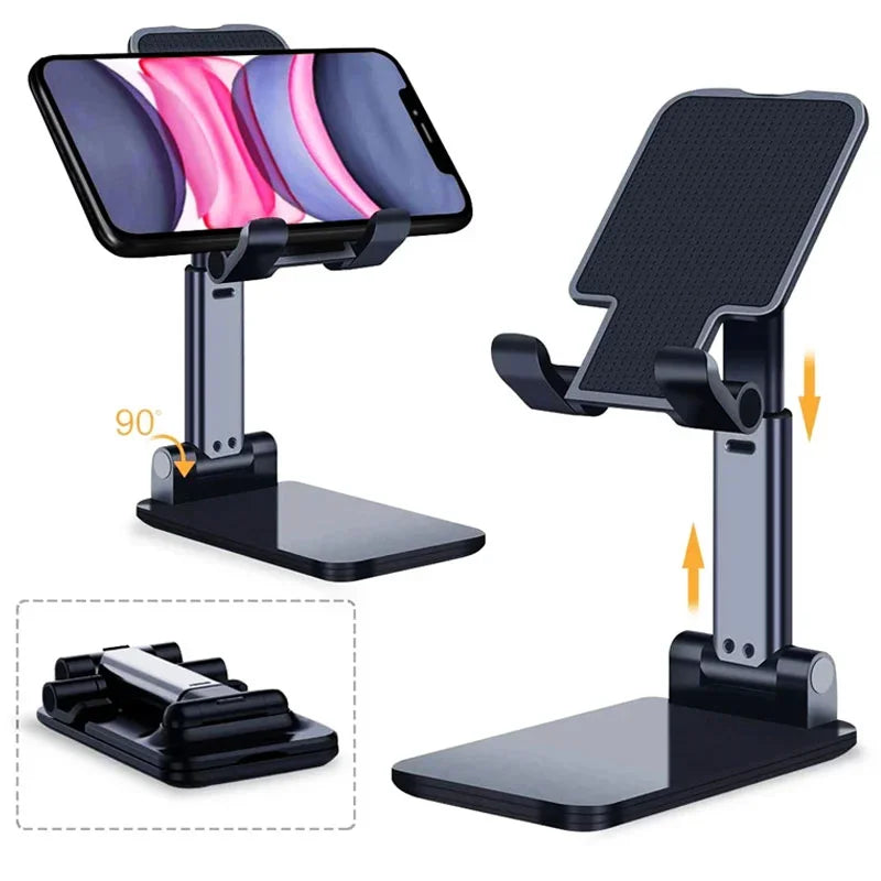 Foldable Telescopic Phone Holder Stand – Desktop & Bedside