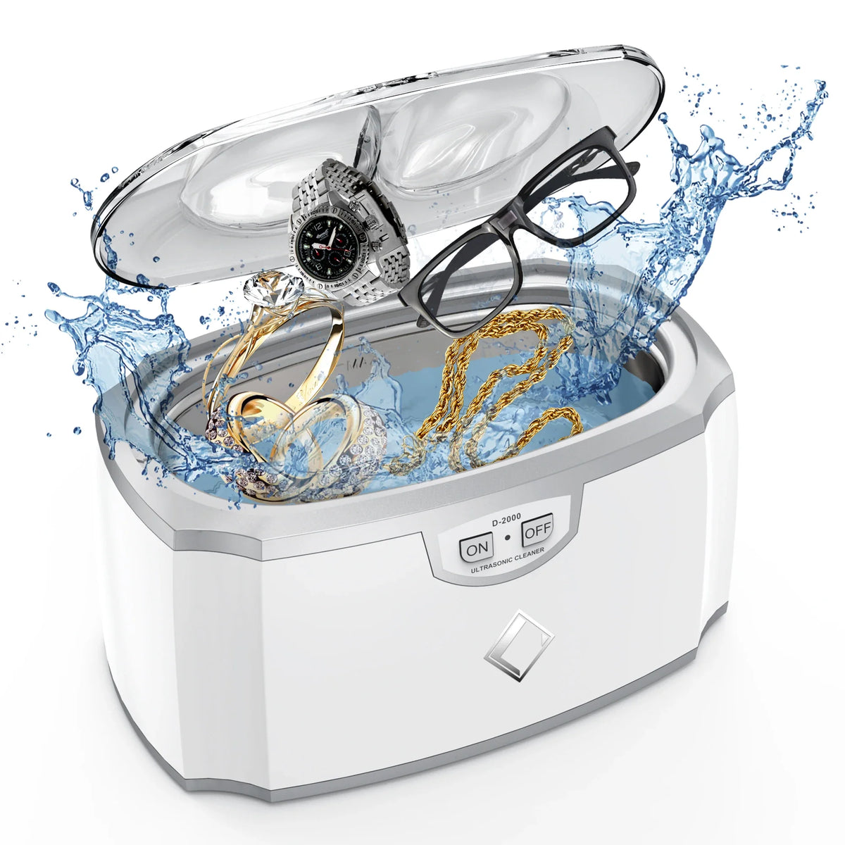 Ultrasonic Jewelry Cleaner 45kHz – Portable Mini 420ml Machine
