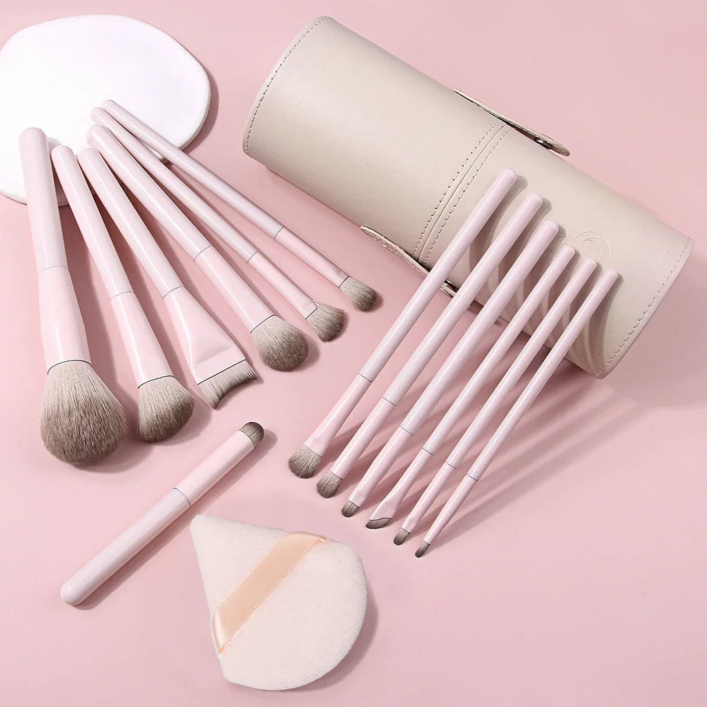 15-Pc Professional Makeup Brush Set with Travel Case | Nixie