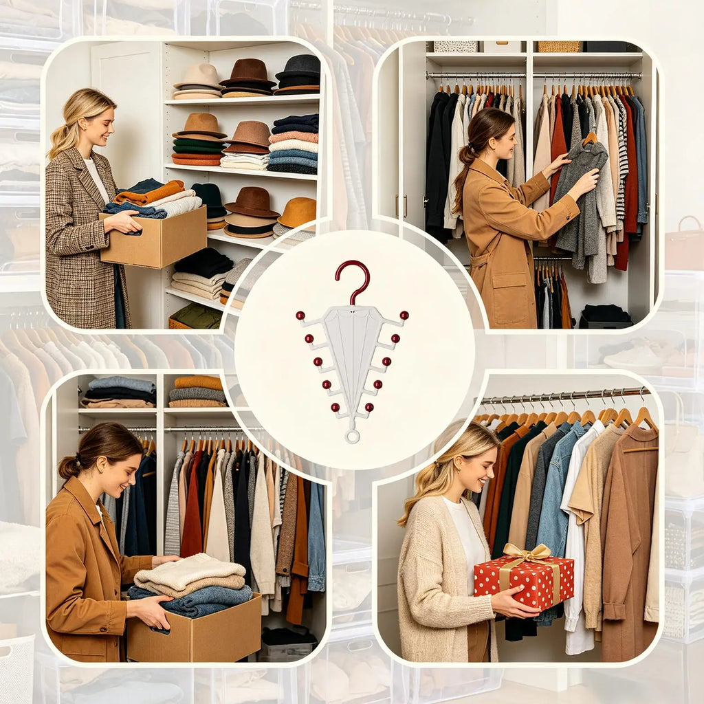 V-Shape Rotating Double-Sided Clothes Hanger | Multi-Layer Rack