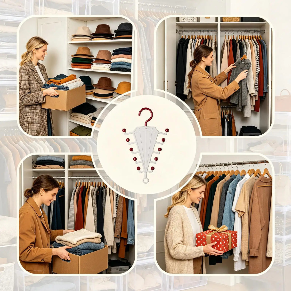 V-Shape Rotating Double-Sided Clothes Hanger | Multi-Layer Rack