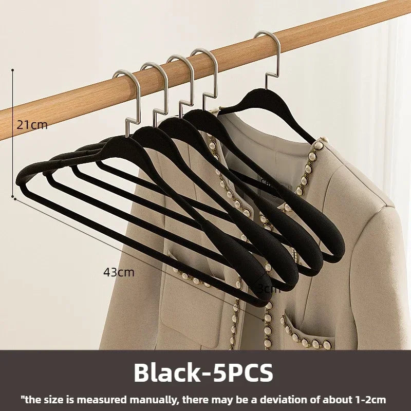 Heavy-Duty Wide Shoulder Metal Clothes Hangers – 5/10 Pack