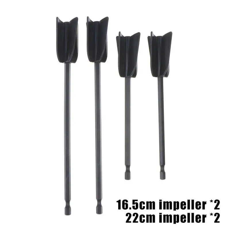 6-Pack Drill Paint Mixer Rods for Epoxy Resin, Putty & Paint