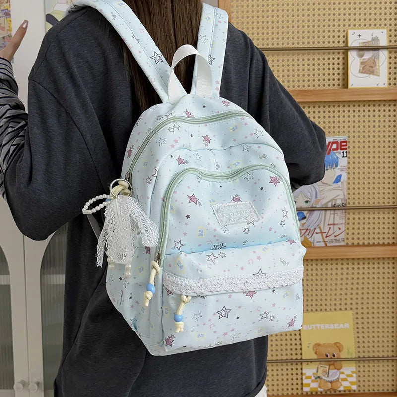 Japanese Starry Forest Backpack – Girls School & Travel Bag