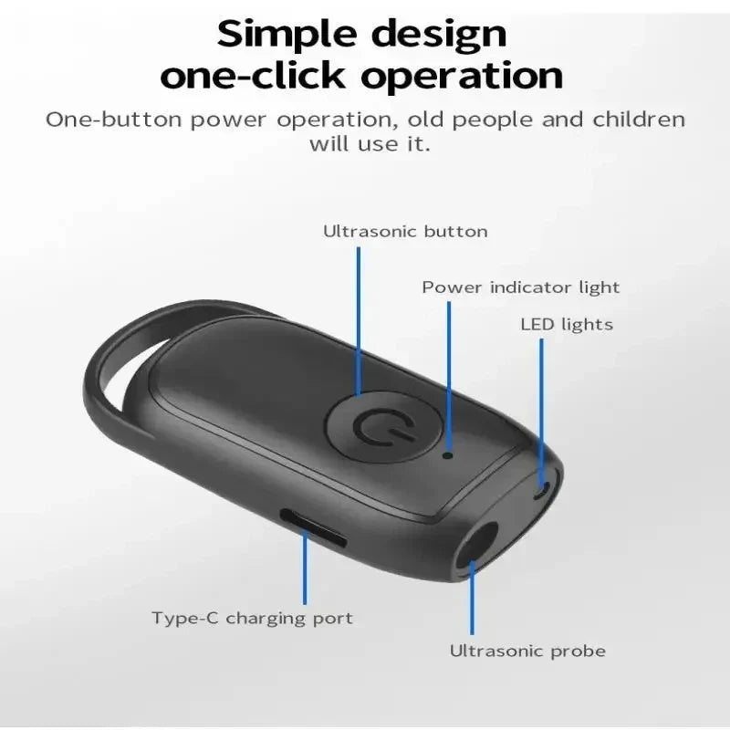 Ultrasonic Dog Bark Deterrent | USB Rechargeable + LED Light