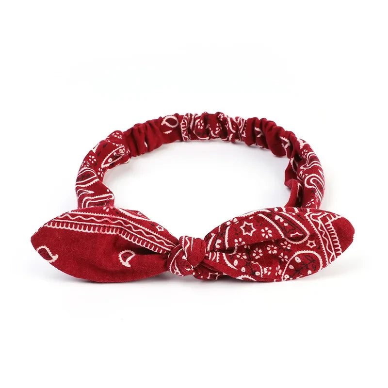 Paisley Knotted Turban Headband – Boho Hair Wrap for Women