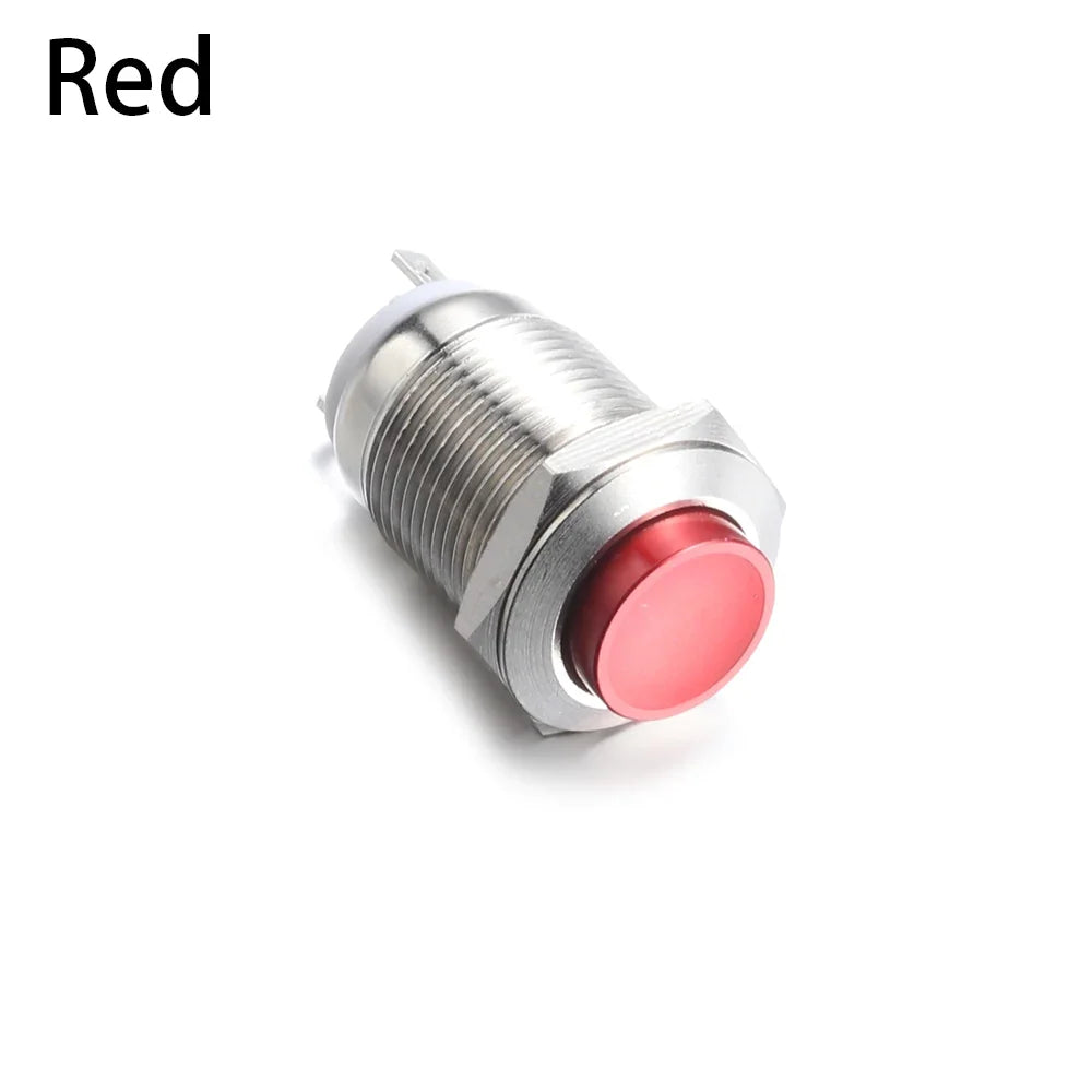 12mm Waterproof Momentary Metal Push Button Switch 250V