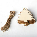 10-Pack Paintable Wooden Christmas Ornaments – DIY Wood Slices
