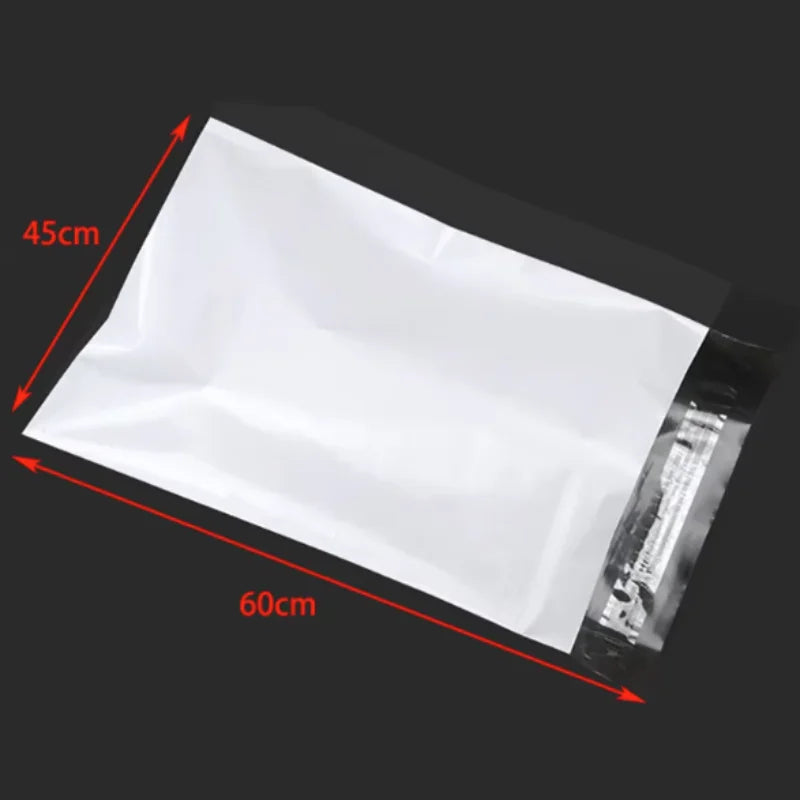 White Self-Seal Courier Bags – Bulk Plastic Mailing Pouches