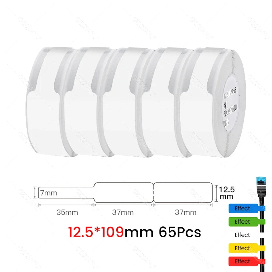 Niimbot Thermal Cable Label Stickers – Waterproof Self-Adhesive Tags