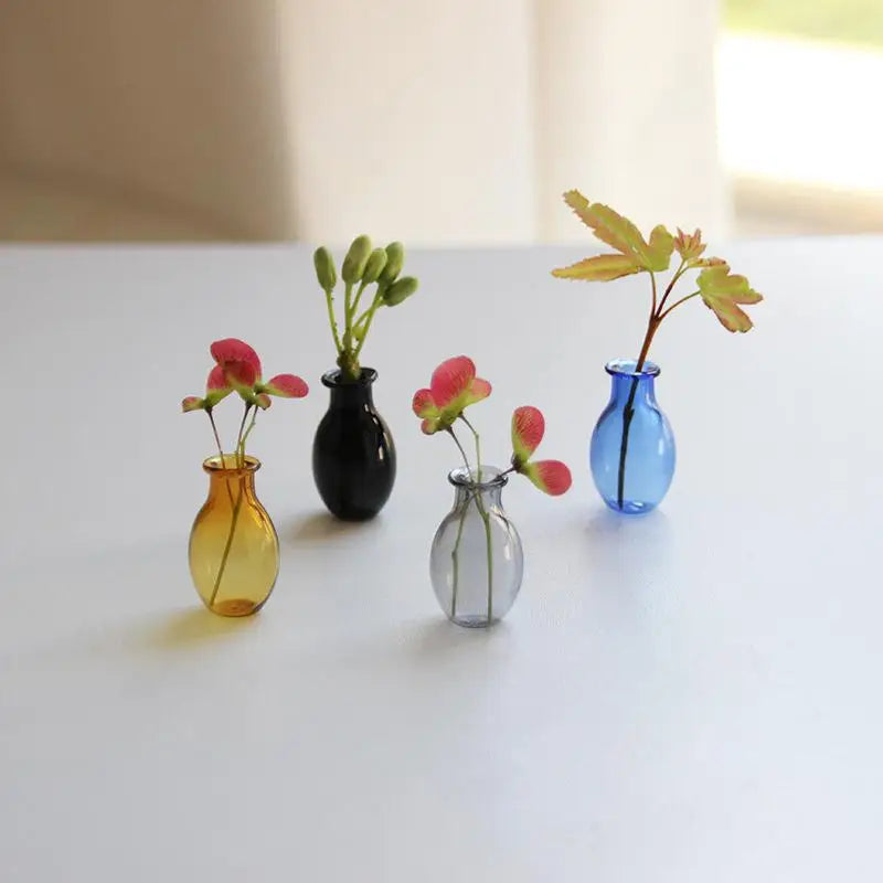 Mini Glass Vase Fridge Magnet – 3D Micro Landscape Flower Pot