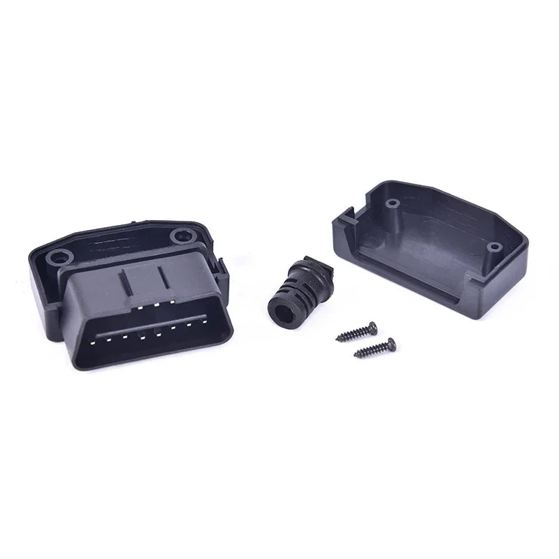 Universal OBD2 16-Pin Male Connector Plug Waterproof Adapter