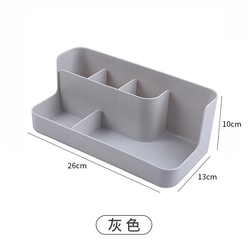 Multi-Compartment Makeup Organizer | Desktop Storage Box