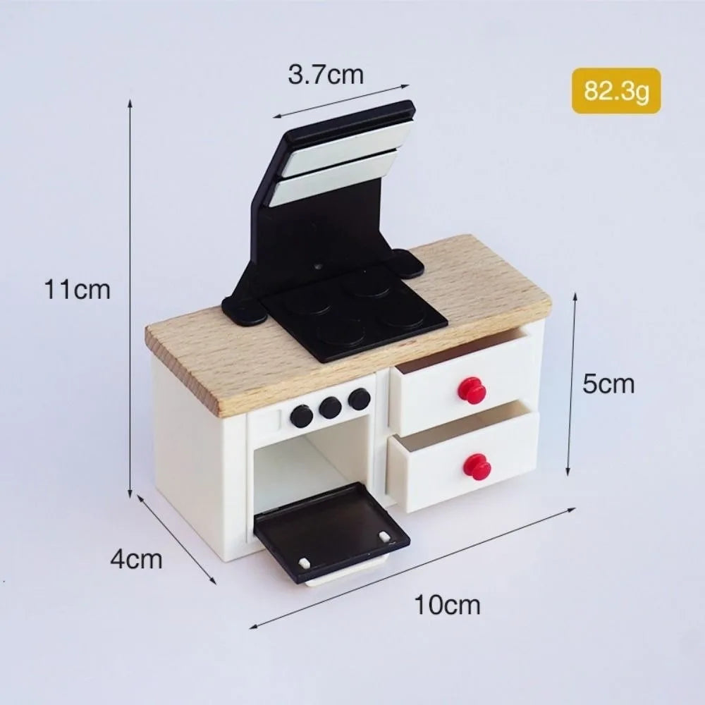 Miniature Dollhouse Furniture Set – Kitchen Dining Cottage