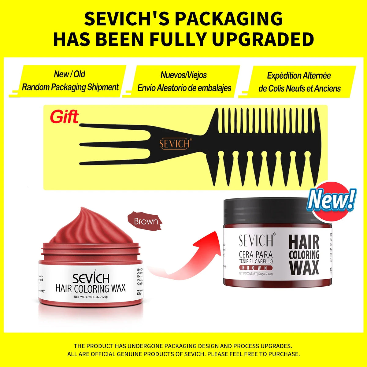 SEVICH Temporary Hair Colour Wax – Hair, Beard & Brow Dye