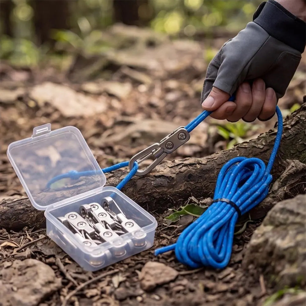 Knot-Free Rope Tensioner Set – Locking Paracord Adjuster
